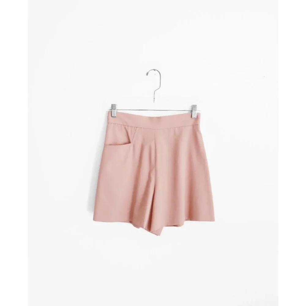 Vintage 90s Ralph Ralph Lauren Light Salmon Pink Shorts Suit 4/6 fit 2 - Picture 4 of 8